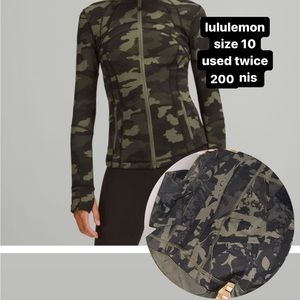 lululemon define zip up camouflage
